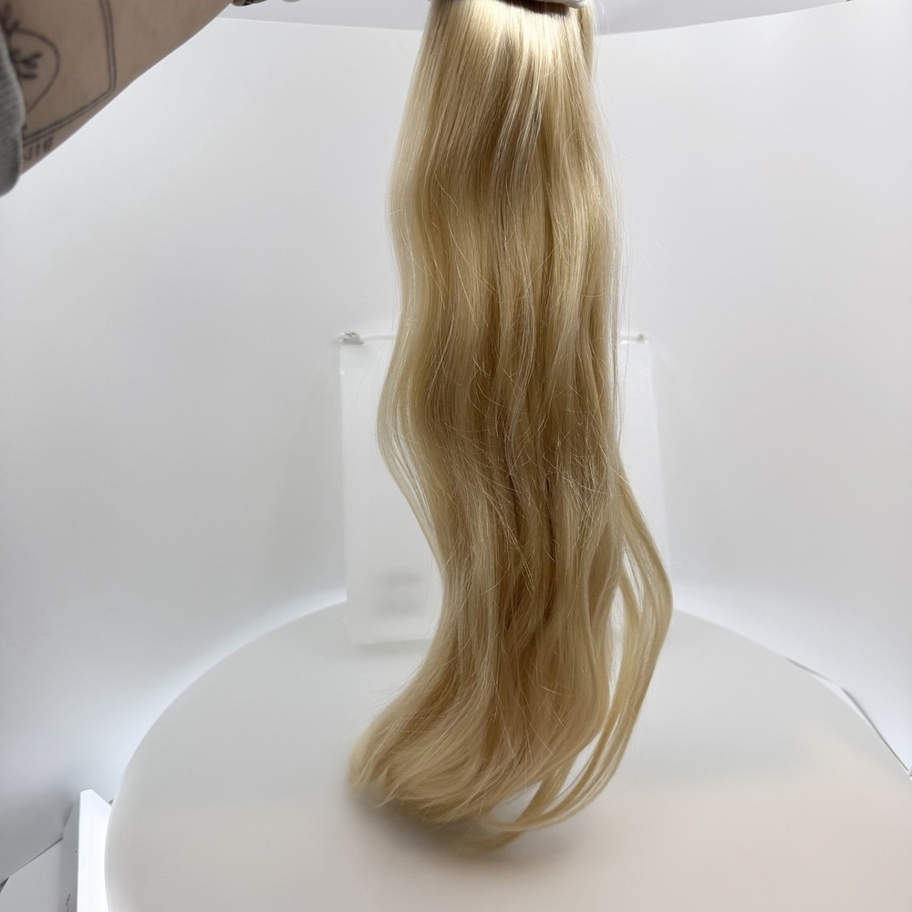 Glam Seamless 20" Glam Band Halo Beach Blonde 613 New Remy Human Hair Extensions - Picture 5 of 7